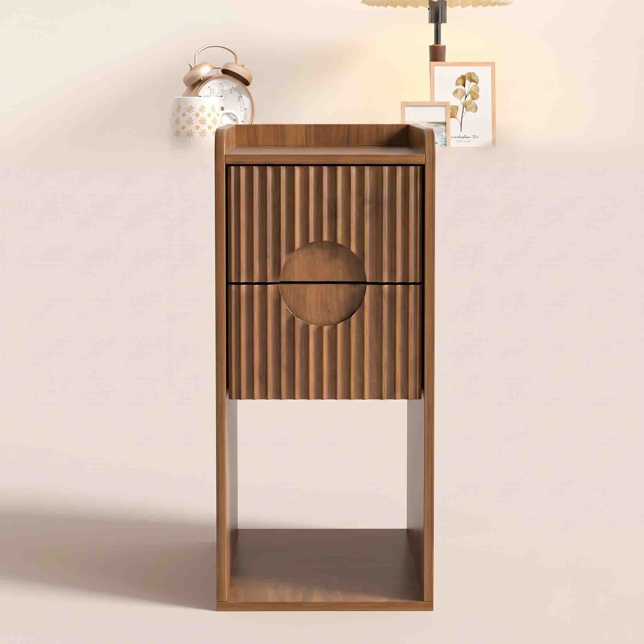 Fluted Nightstand Set