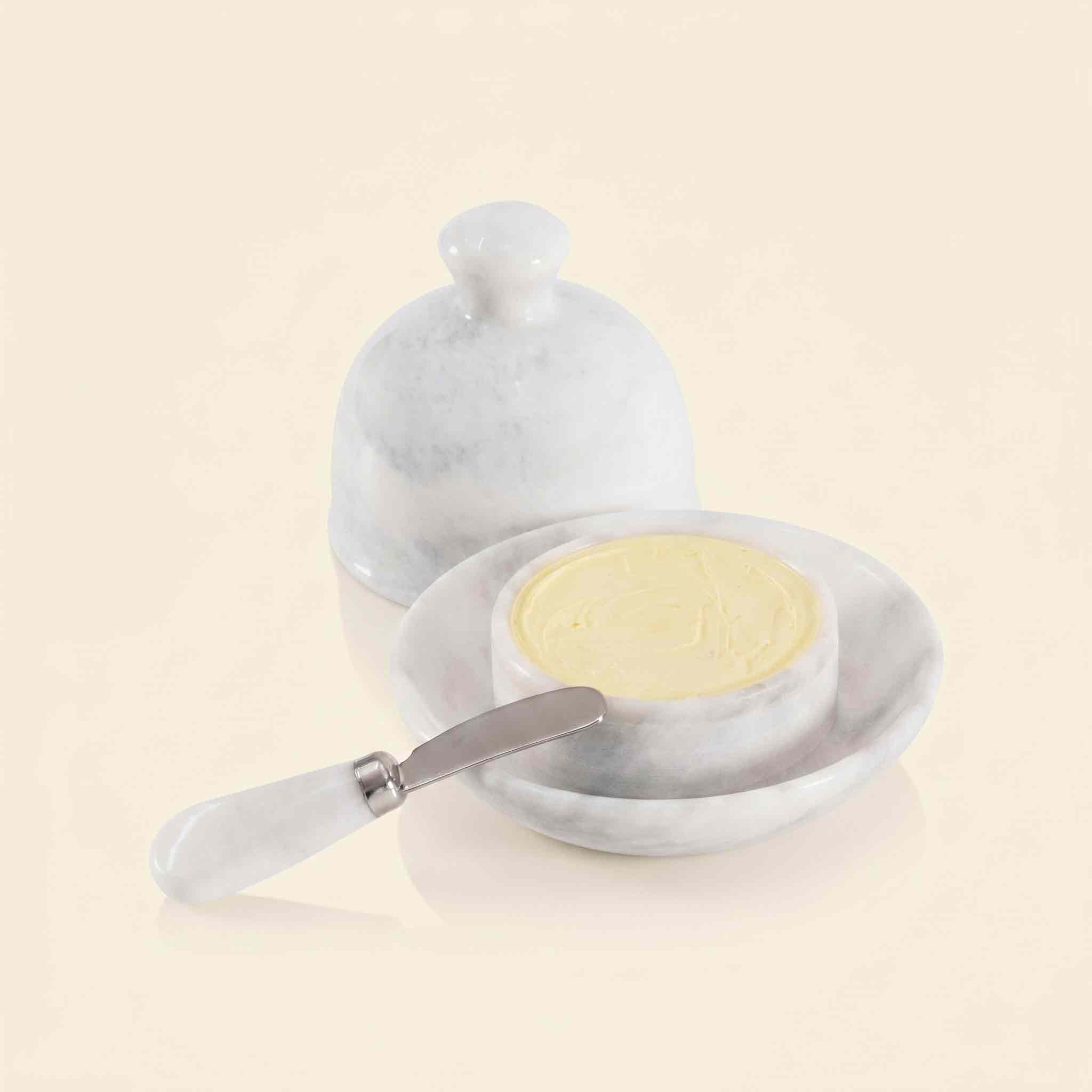 Marble Butter Dish